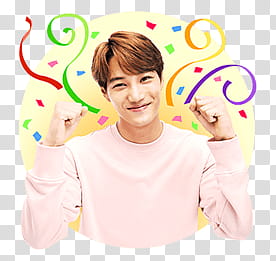 EXO LINE STICKERS, EXO Kai transparent background PNG clipart