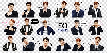 EXO LINE Stickers, Exo s emoji transparent background PNG clipart