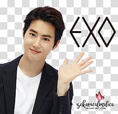 EXO LINE Stickers, Exo waving hand transparent background PNG clipart