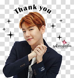 EXO LINE Stickers, men's black blazer transparent background PNG clipart