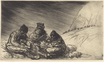 Exodus (L'exode) (1916) print in high | Free Photo - rawpixel