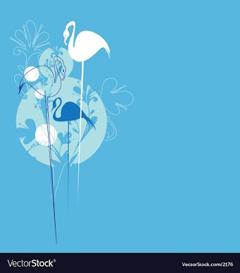 Exotic birds vector image