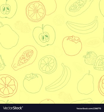 Exotic fruit seamless pattern vector image