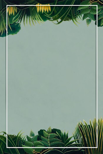 Exotic leaves frame famous painting, remixed… | Free stock illustration | High Resolution graphic