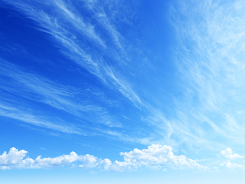Expansive Summer Sky with Wispy Clouds