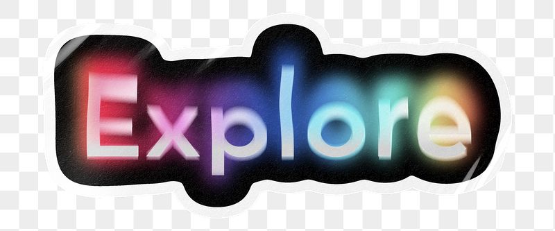 Explore png word sticker, neon | Free PNG - rawpixel