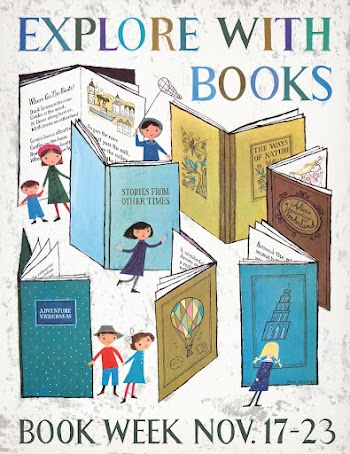 Explore with books. Book week, | Free Photo Illustration - rawpixel