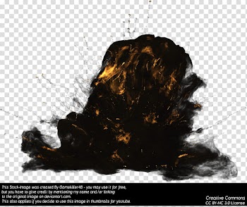 Explosion , black and yellow smoke transparent background PNG clipart