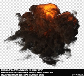 Explosion , black smoke illustration with text overlay transparent background PNG clipart
