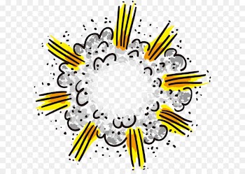 Explosion Clip art - Vector cloud comics explosion 