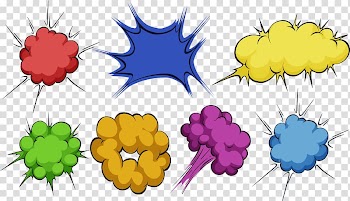 Explosion , Color smoke explosion stickers transparent background PNG clipart