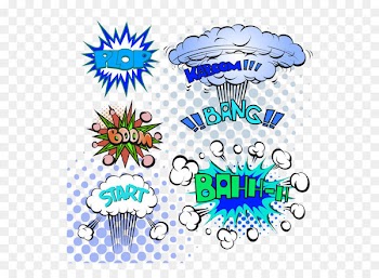 Explosion Comics Clip art - Comic exploded cloud material 