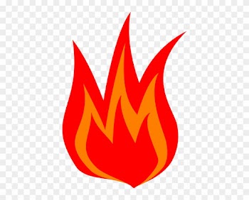 Explosion Flames Clipart - Red Fire Clipart
