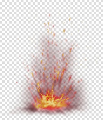 Explosion illustration, Light Fire Explosion, red fresh flame effect element transparent background PNG clipart