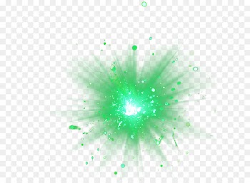 Explosion-shaped green 