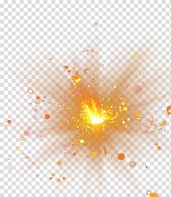 Explosion, Spot light effect, orange designed transparent background PNG clipart