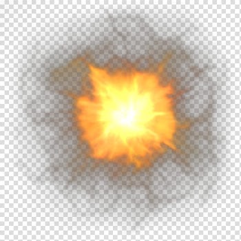 Explotion FX All, yellow and brown abstract illustration transparent background PNG clipart