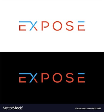 expose simple clean logo design template