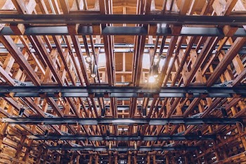 Exposed Wooden Ceiling Beams