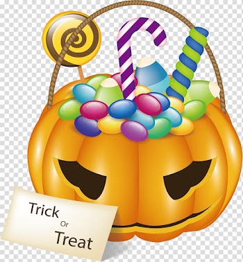 Exquisite pumpkin candy basket transparent background PNG clipart