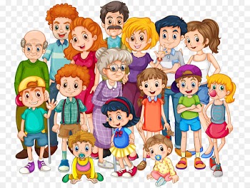 Extended family Clip art - Family cartoon 