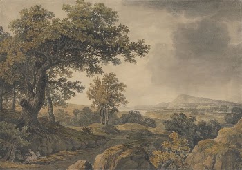 Extensive wooded landscape with figures | Free Photo - rawpixel