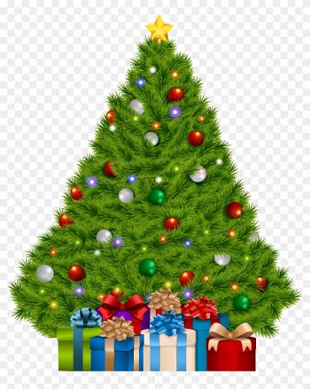 Extra Large Christmas Tree With Gifts Png Clip Art - Christmas Tree