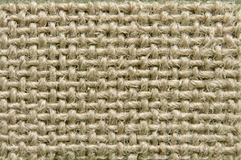 Extreme Close-Up of Coarse Jute Fabric