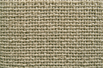 Extreme Close-Up of Coarse Woven Burlap Fabric