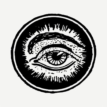 Eye badge drawing, vintage illustration | Free PSD - rawpixel