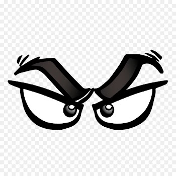 Eye Channel 7 - Vector angry eyes with cartoon glasses 