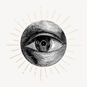 Eye etching drawing, vintage mystical | Free Photo Illustration - rawpixel