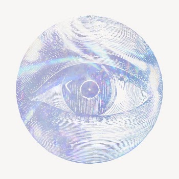 Eye etching holographic clipart, aesthetic | Free Vector Illustration - rawpixel
