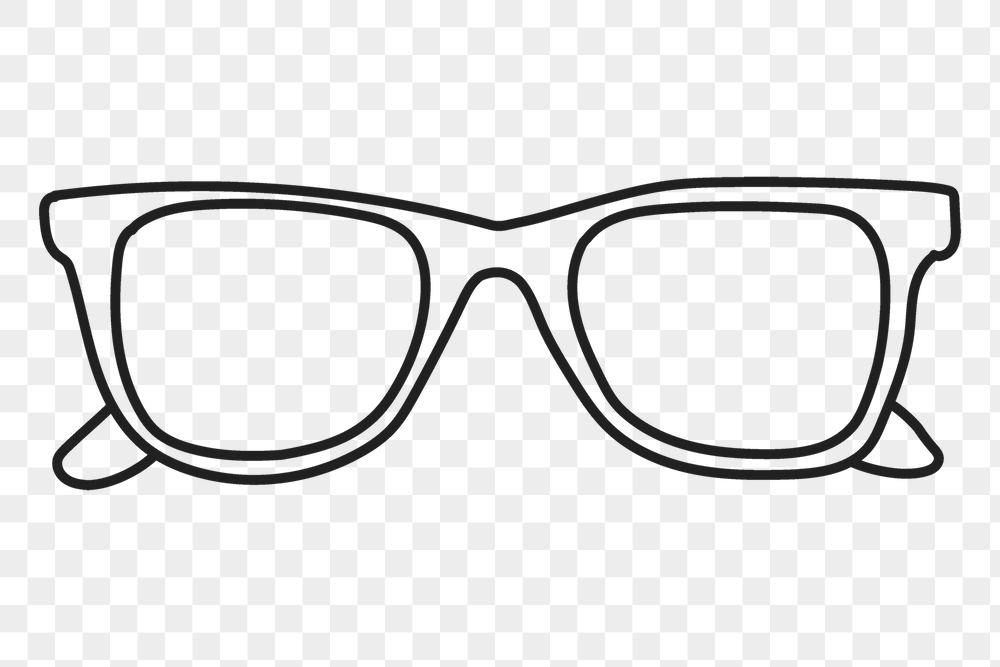 Eye-glasses png sticker, accessory doodle | Free PNG Illustration - rawpixel