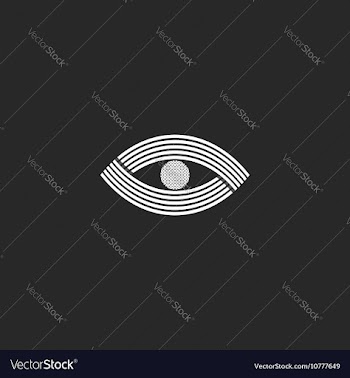  					Eye logo monogram creative design mockup Black vector image														