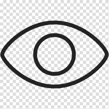 Eye Outline Large transparent PNG - StickPNG