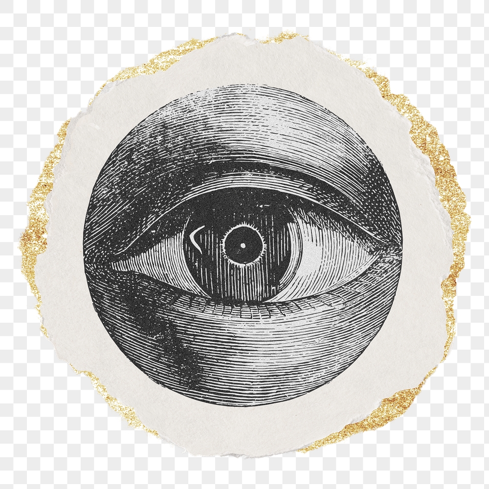 Eye png sticker, ripped paper, | Free PNG Illustration - rawpixel