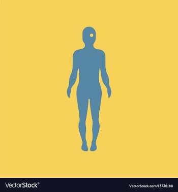 Eye point on human body vector image