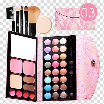 Eye shadow Make-up Cosmetics Color, Lace pearl eye shadow color display transparent background PNG clipart