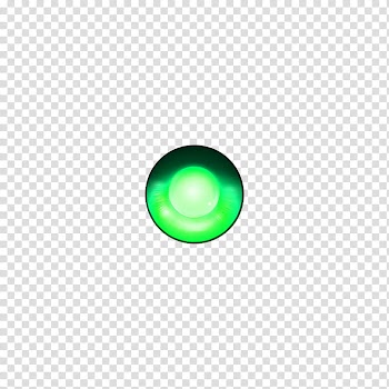 Eye Tex Style , turned-on round green light transparent background PNG clipart