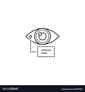 eye tracking creative icon from augmented reality