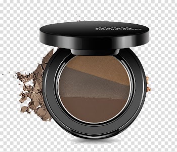 Eyebrow Cosmetics Make-up Powder, Round eyebrow color makeup box transparent background PNG clipart