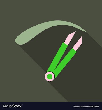 Eyebrow tweezers icon flat of eyebrow tweezers vector image