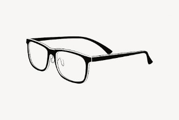 Eyeglasses drawing, object illustration psd. | Free PSD - rawpixel