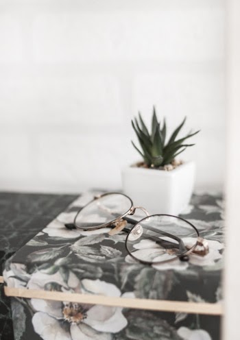 Eyeglasses Near at Plant Pot