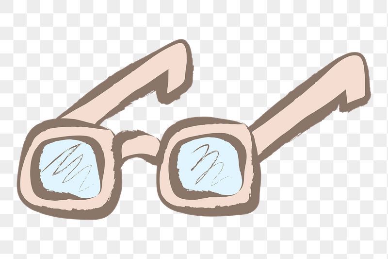 Eyeglasses png sticker, pastel doodle | Free PNG Illustration - rawpixel