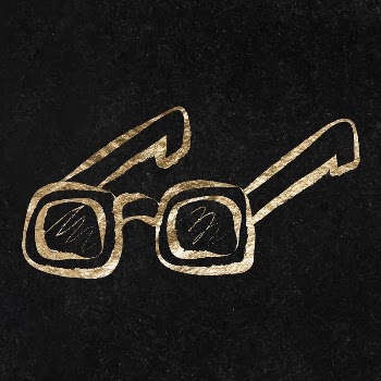 Eyeglasses sticker, gold aesthetic illustration | Free Vector Illustration - rawpixel
