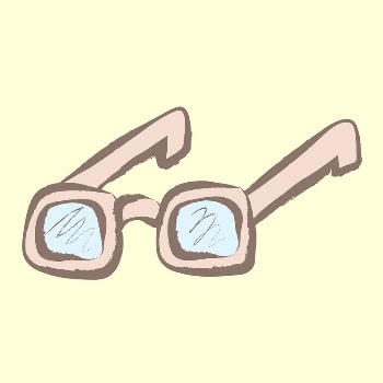 Eyeglasses sticker, pastel doodle in aesthetic | Free Vector Illustration - rawpixel