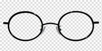 Eyeglasses with black frames illustration, Sunglasses Goggles Eyewear Harry Potter, glasses transparent background PNG clipart