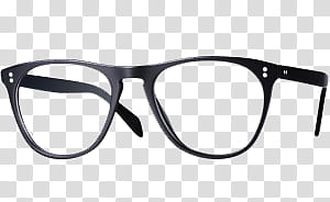 , eyeglasses with black frames transparent background PNG clipart